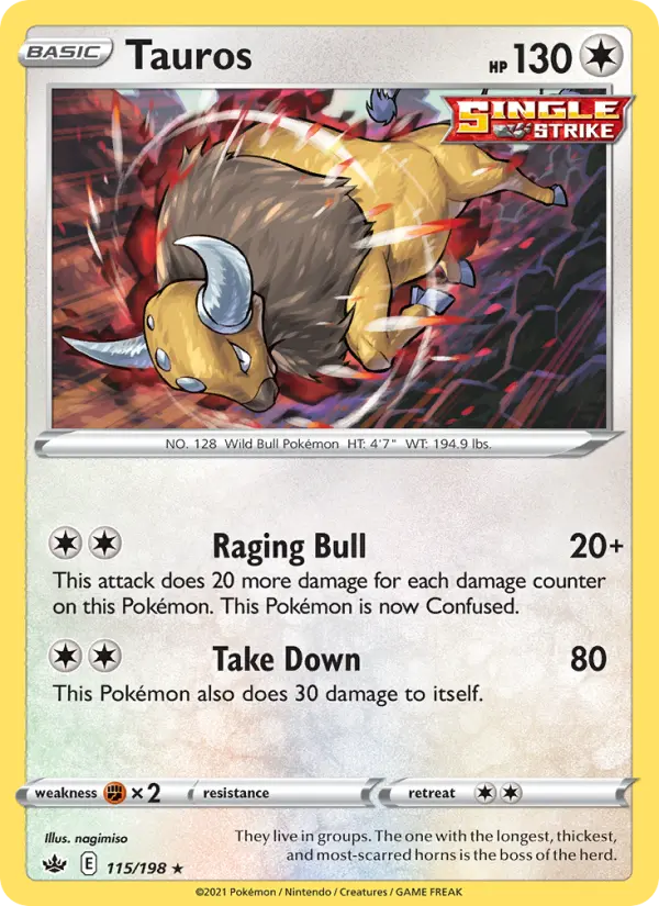 Tauros 115 – Reverse Holo