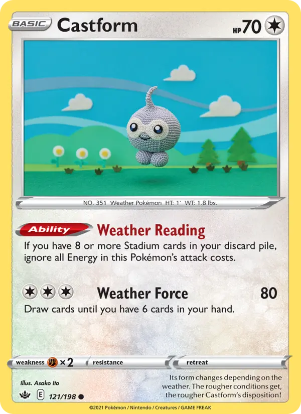 Castform 121 – Non-holo