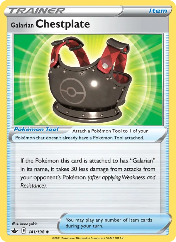 Galarian Chestplate 141 – Non-holo