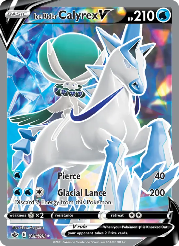 Ice Rider Calyrex V 163 – Holo
