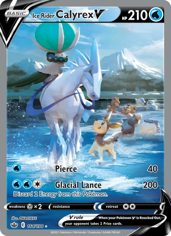 Ice Rider Calyrex V 164 – Holo