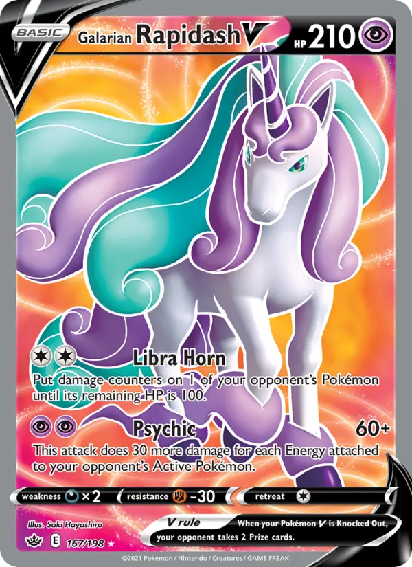 Galarian Rapidash V 167 – Holo