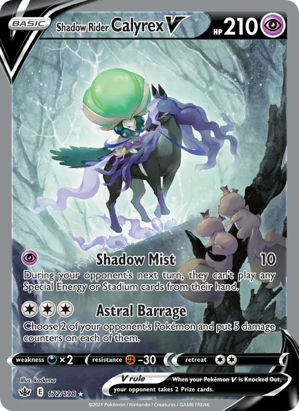Shadow Rider Calyrex V 172 – Holo