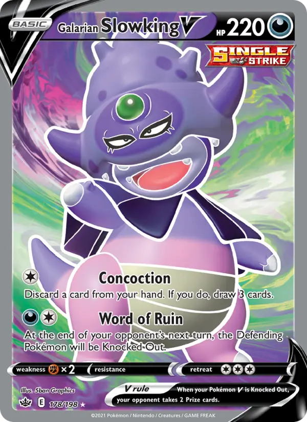 Galarian Slowking V 178 – Holo