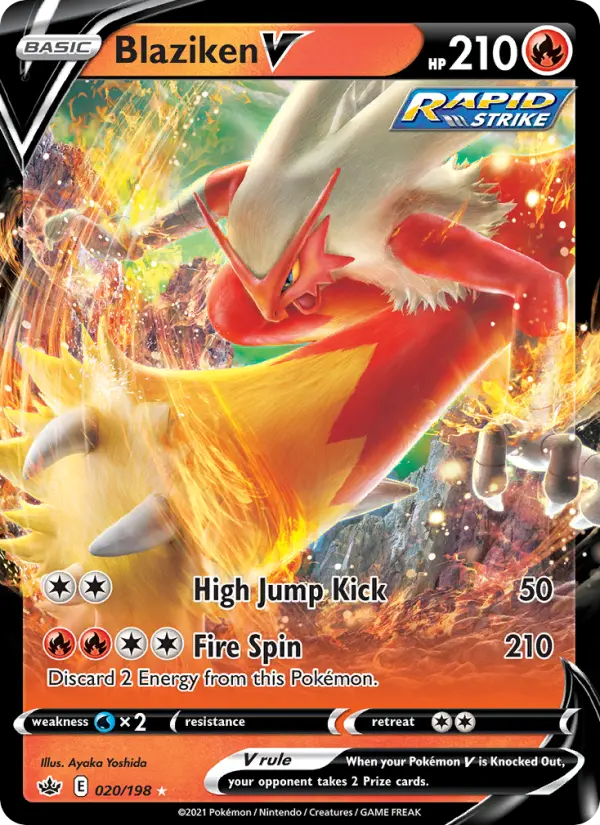Blaziken V 20 – Holo