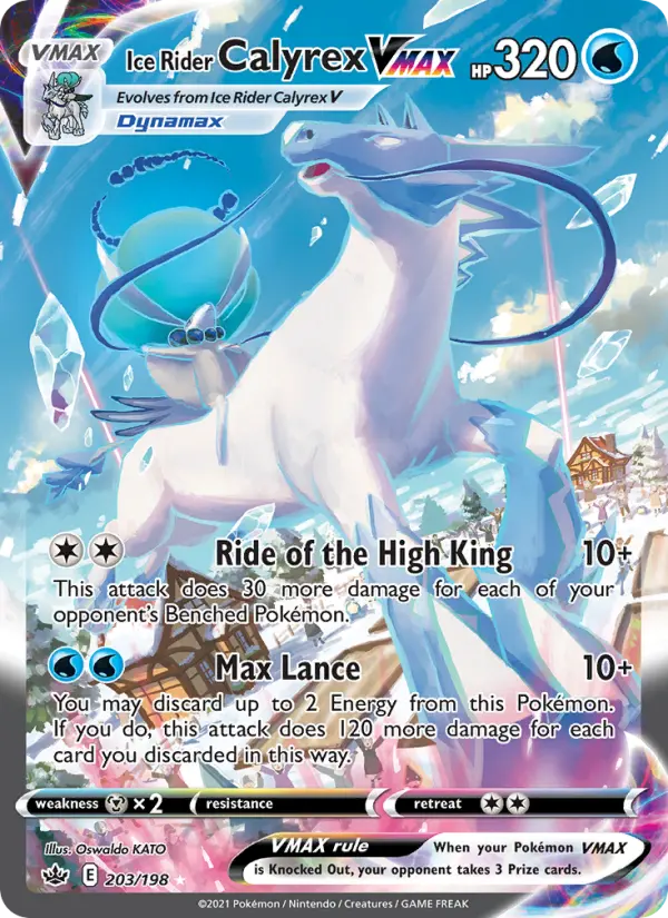Ice Rider Calyrex VMAX 203 – Holo