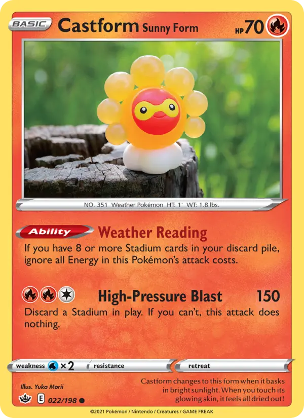 Castform Sunny Form 22 – Non-holo