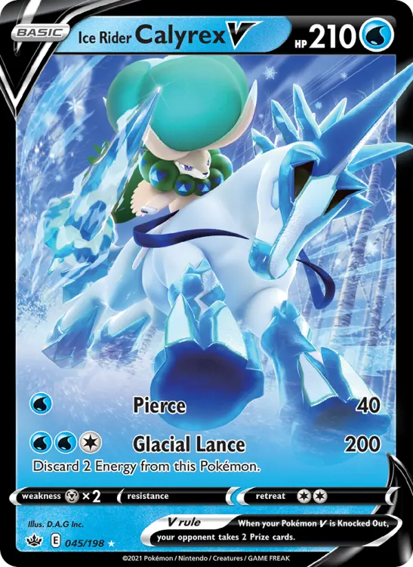 Ice Rider Calyrex V 45 – Holo