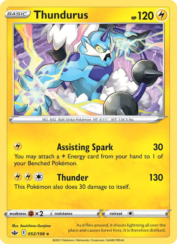 Thundurus 52 – Reverse Holo