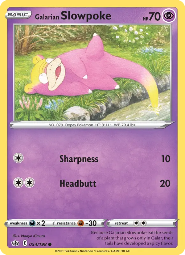 Galarian Slowpoke 54 – Non-holo