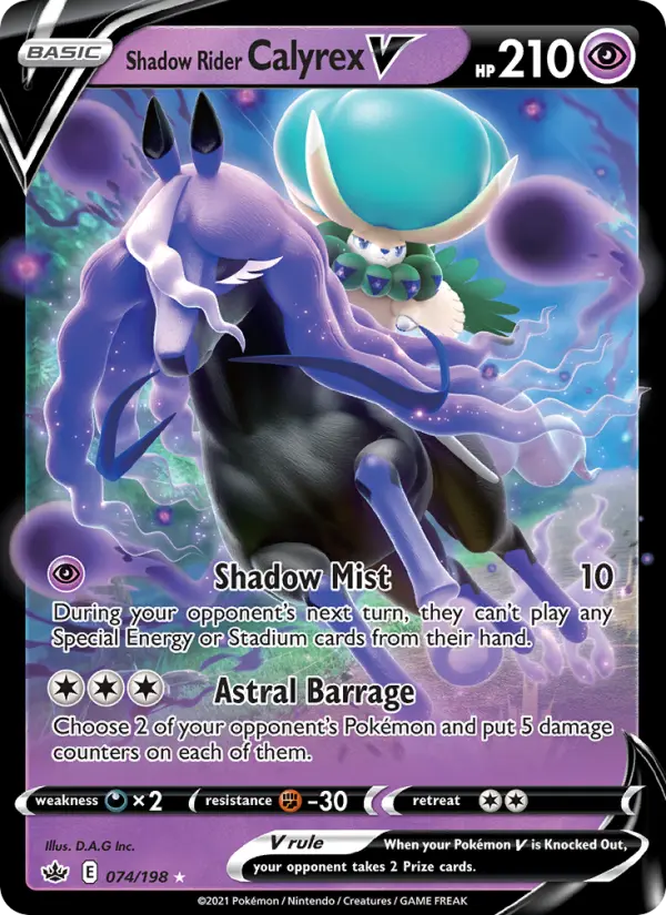 Shadow Rider Calyrex V 74 – Holo