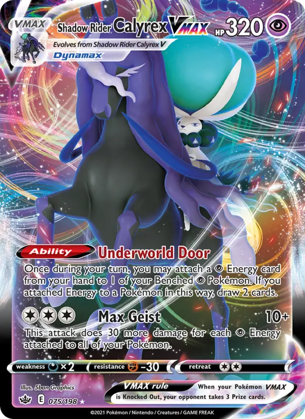 Shadow Rider Calyrex VMAX 75 – Holo