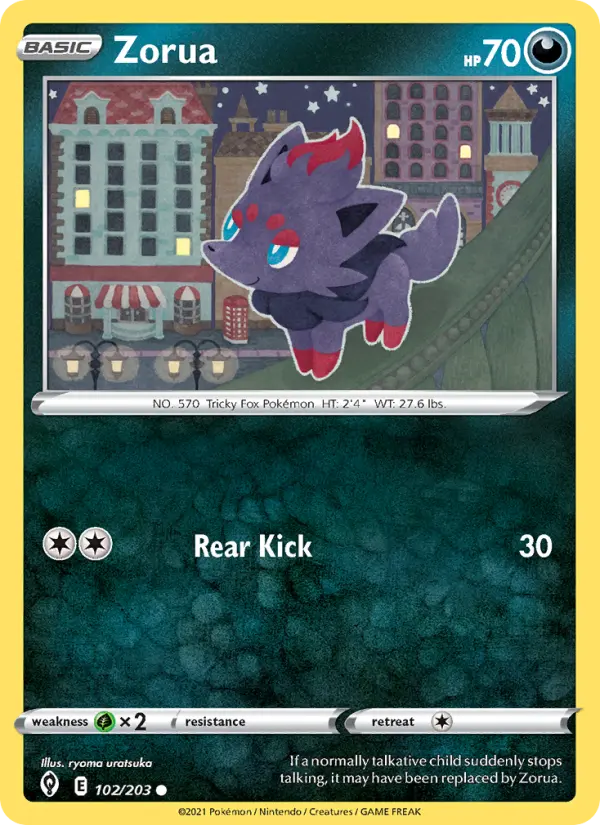 Zorua 102 – Non-holo