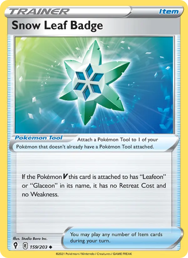 Snow Leaf Badge 159 – Non-holo