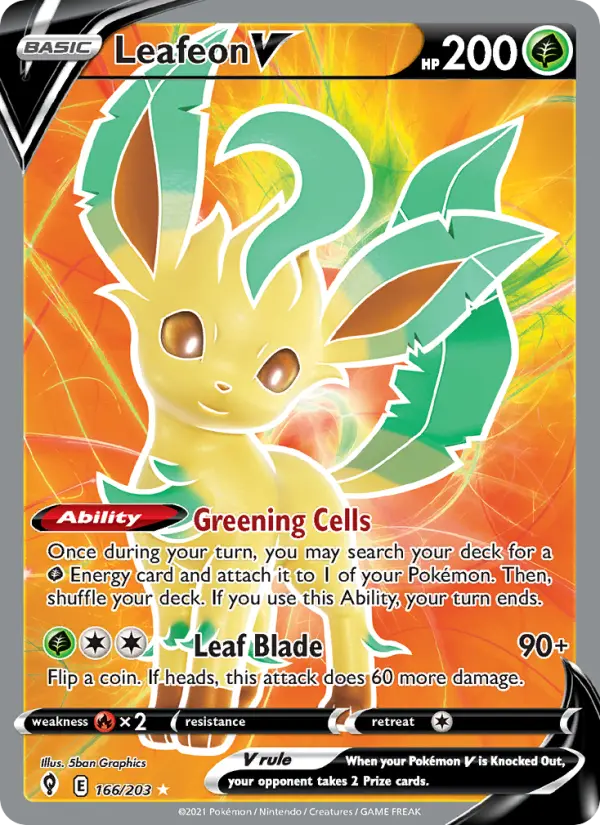 Leafeon V 166 – Holo