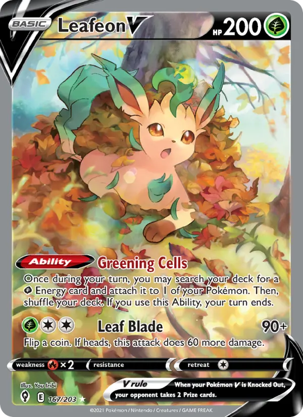 Leafeon V 167 – Holo
