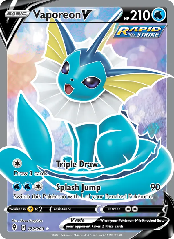 Vaporeon V 172 – Holo