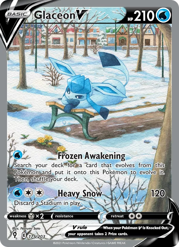 Glaceon V 175 – Holo