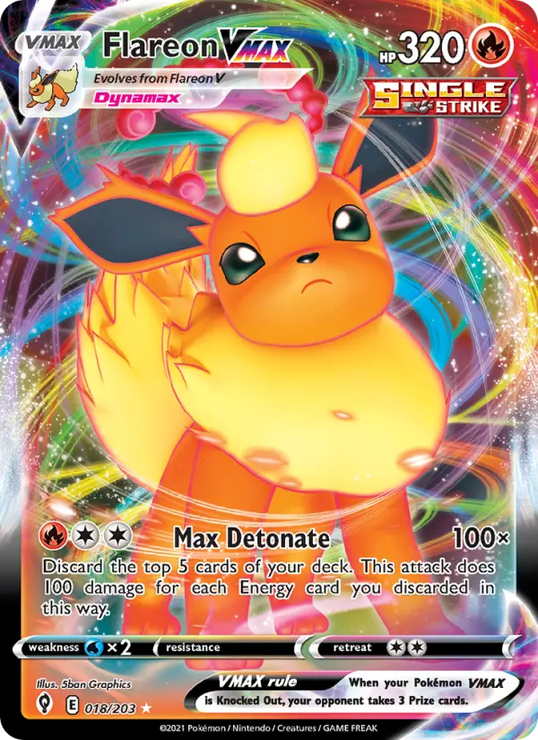 Flareon VMAX 18 – Holo