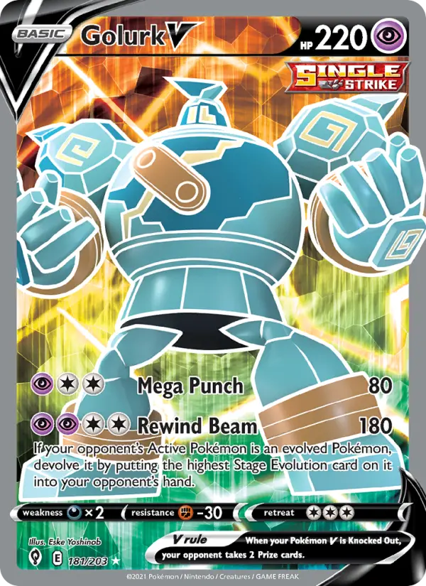Golurk V 181 – Holo