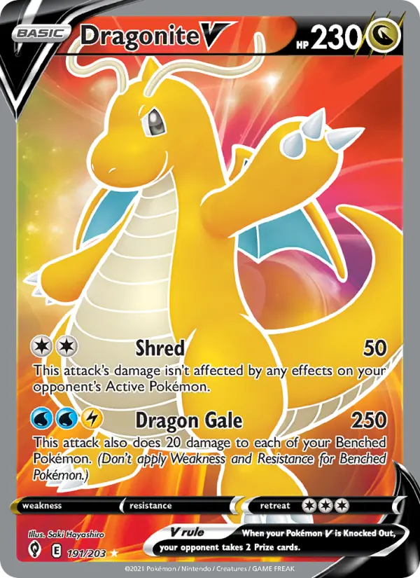 Dragonite V 191 – Holo