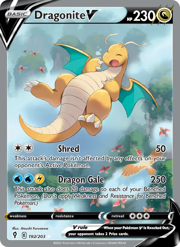 Dragonite V 192 – Holo