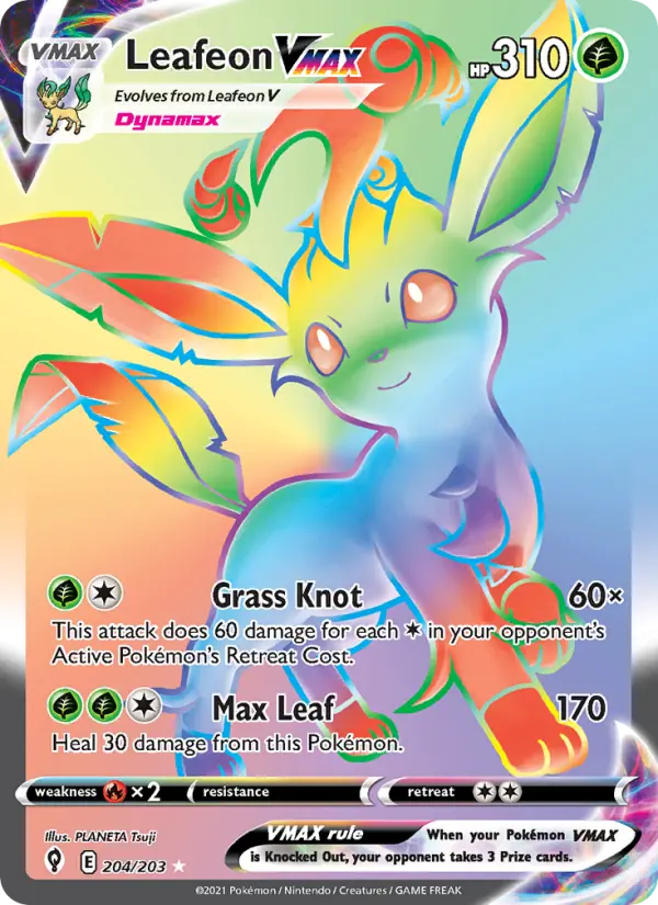 Leafeon VMAX 204 – Holo