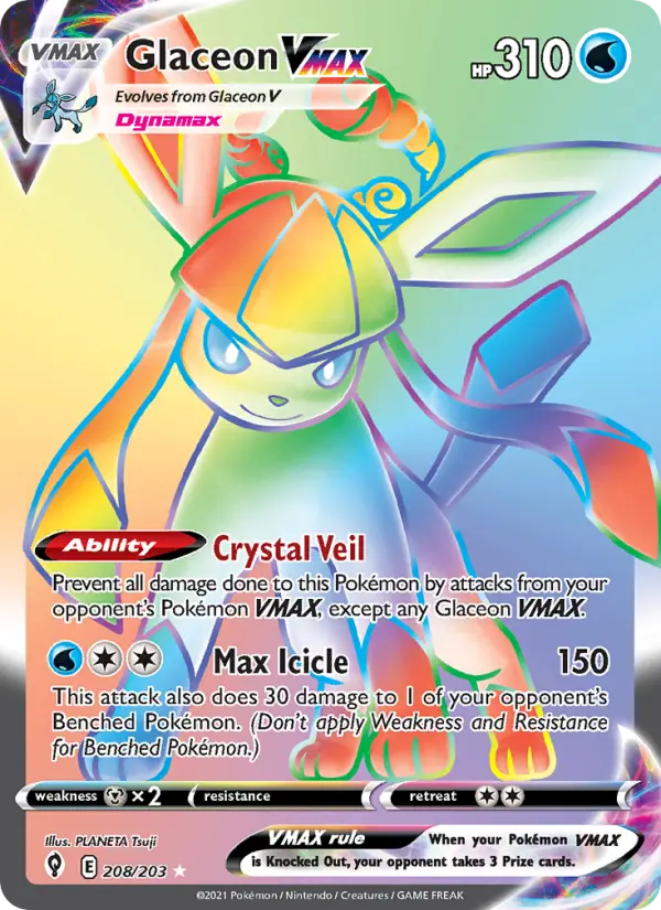 Glaceon VMAX 208 – Holo