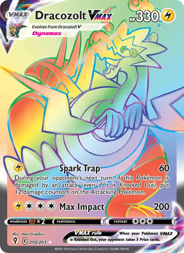 Dracozolt VMAX 210 – Holo