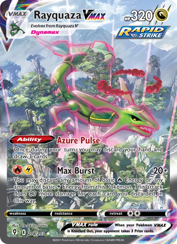 Rayquaza VMAX 218 – Holo