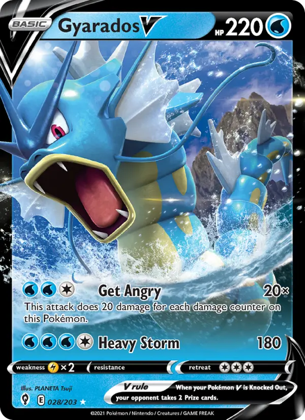 Gyarados V 28 – Holo