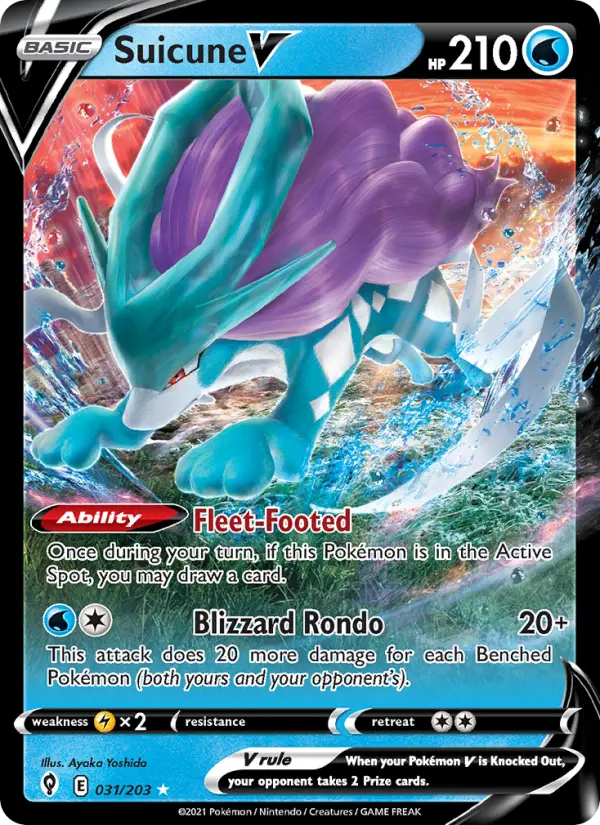 Suicune V 31 – Holo