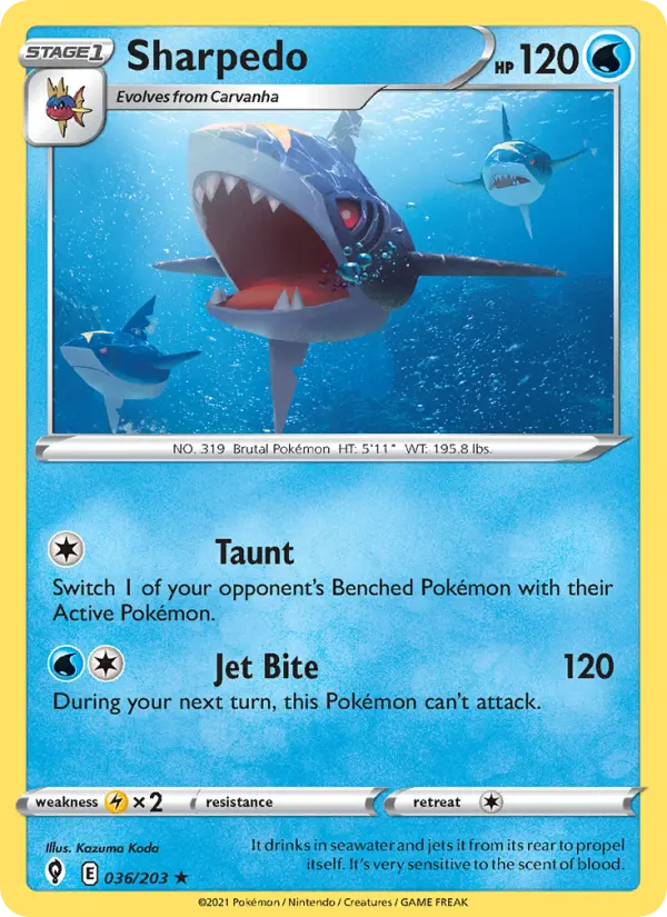 Sharpedo 36 – Non-holo