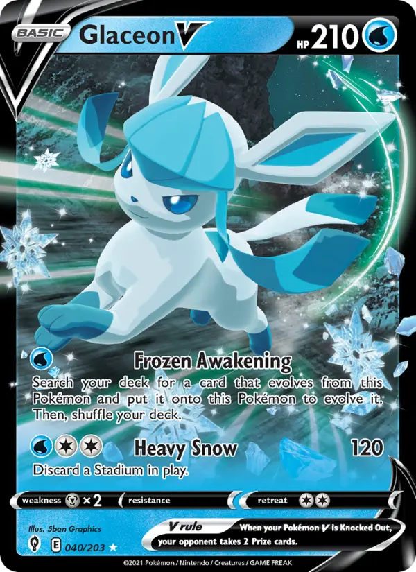 Glaceon V 40 – Holo