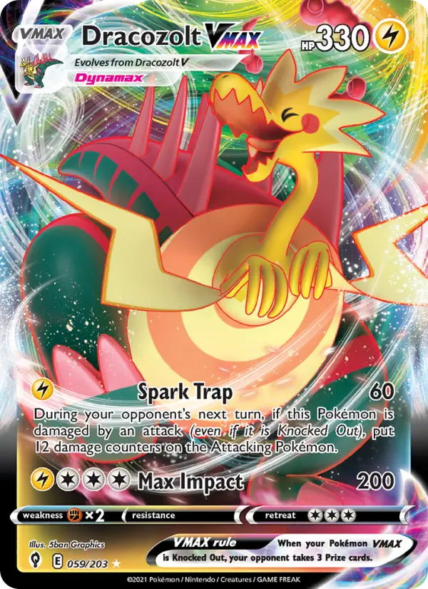 Dracozolt VMAX 59 – Holo