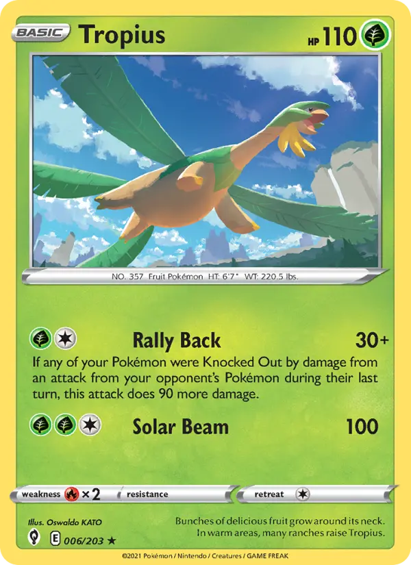 Tropius 6 – Non-holo