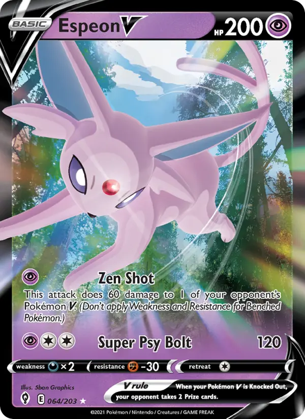 Espeon V 64 – Holo
