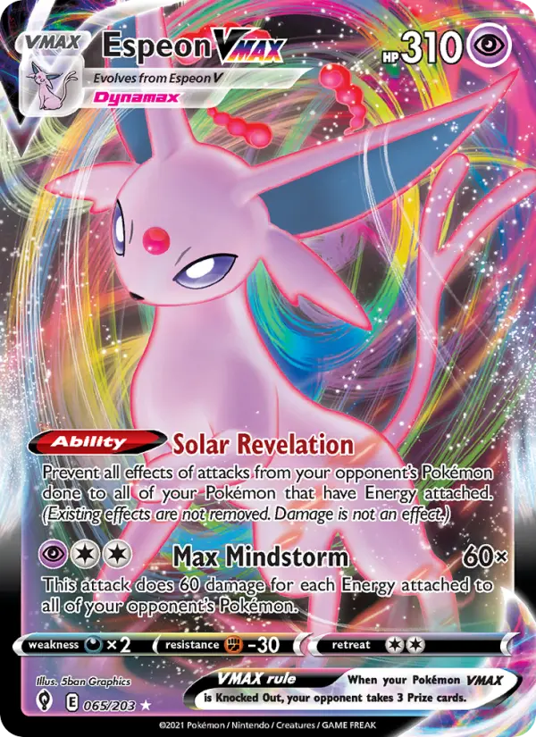 Espeon VMAX 65 – Holo