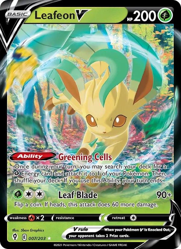 Leafeon V 7 – Holo