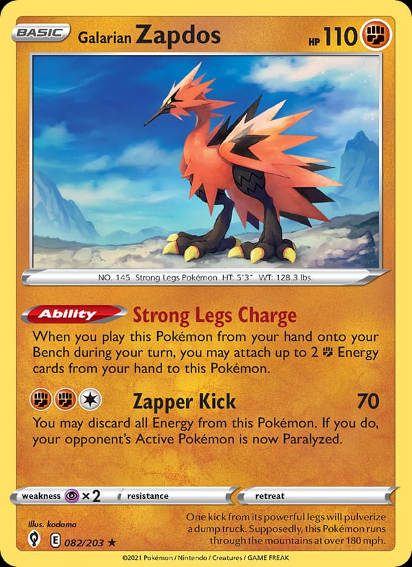 Galarian Zapdos 082/203