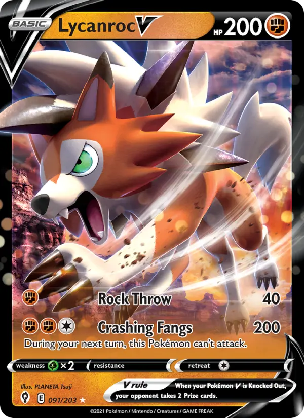 Lycanroc V 91 – Holo