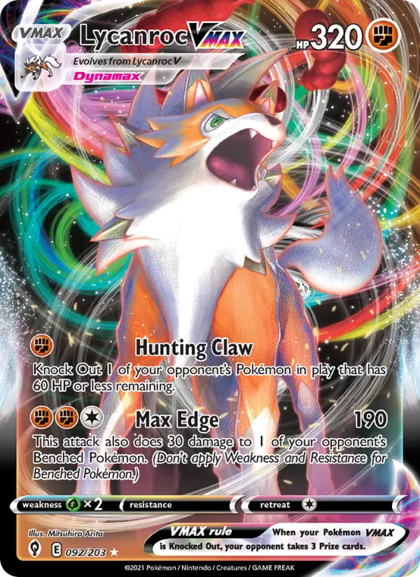 Lycanroc VMAX 92 – Holo