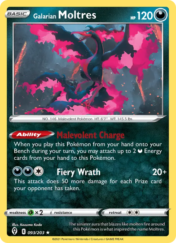 Galarian Moltres 93 – Holo