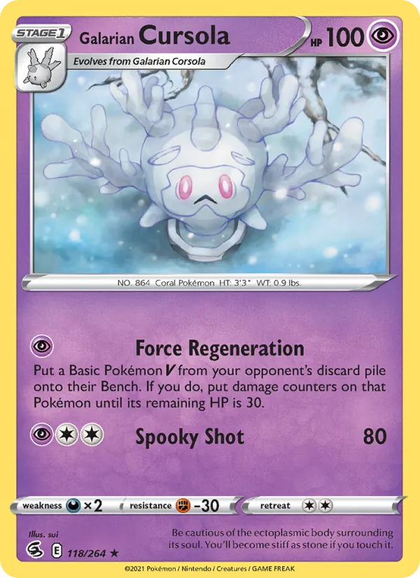 Galarian Cursola 118 – Non-holo