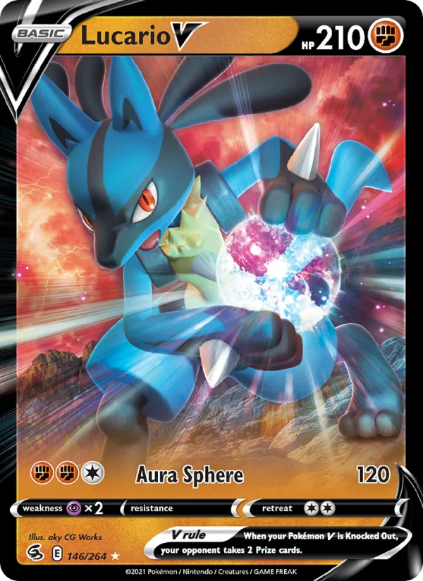Lucario V 146 – Holo