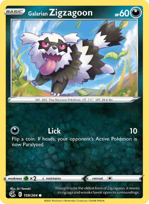 Galarian Zigzagoon 159 – Non-holo