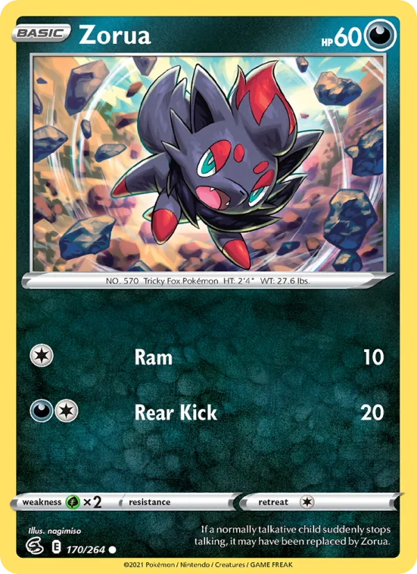 Zorua 170 – Non-holo