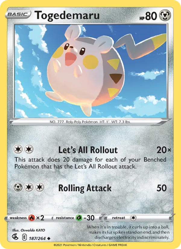Togedemaru 187 – Non-holo