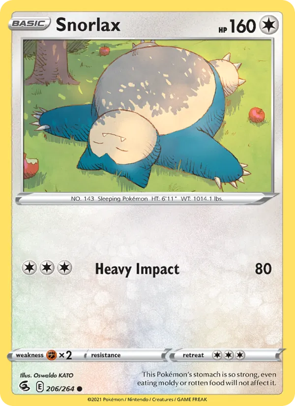 Snorlax 206 – Non-holo