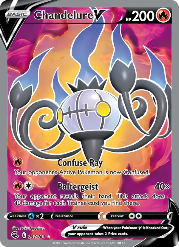 Chandelure V 247 – Holo